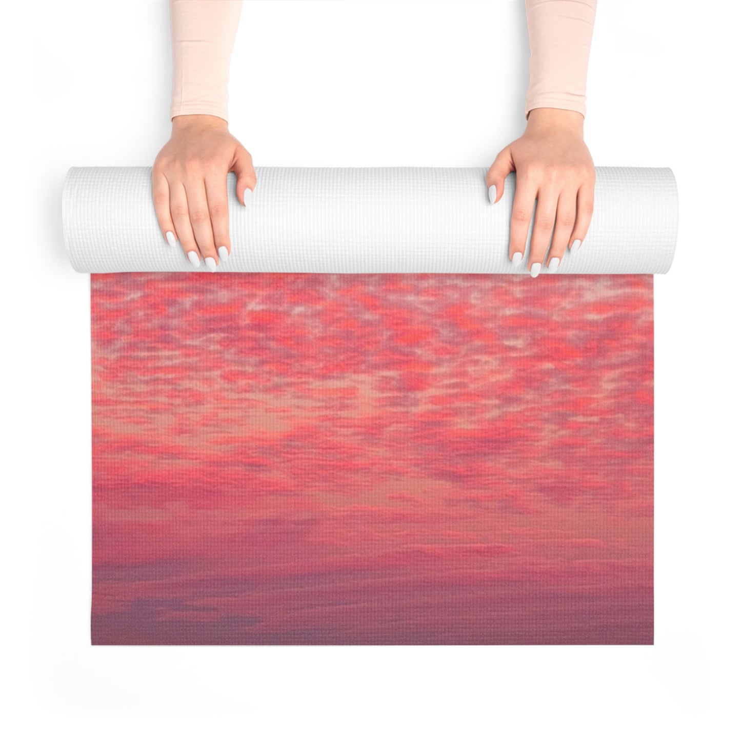 Cotton Candy Clouds Foam Yoga Mat