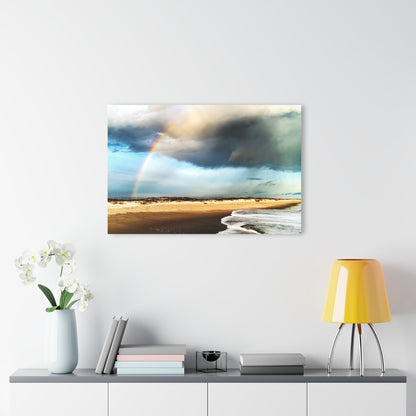 Rainbow on Johnson Beach - 36" x 24" Acrylic Print(French Cleat Hanging)