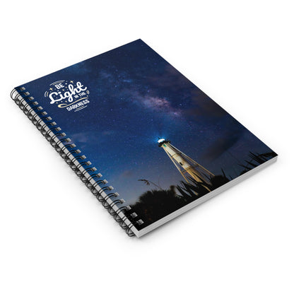 Be Light in the Darkness - Spiral Notebook - Ruled Line