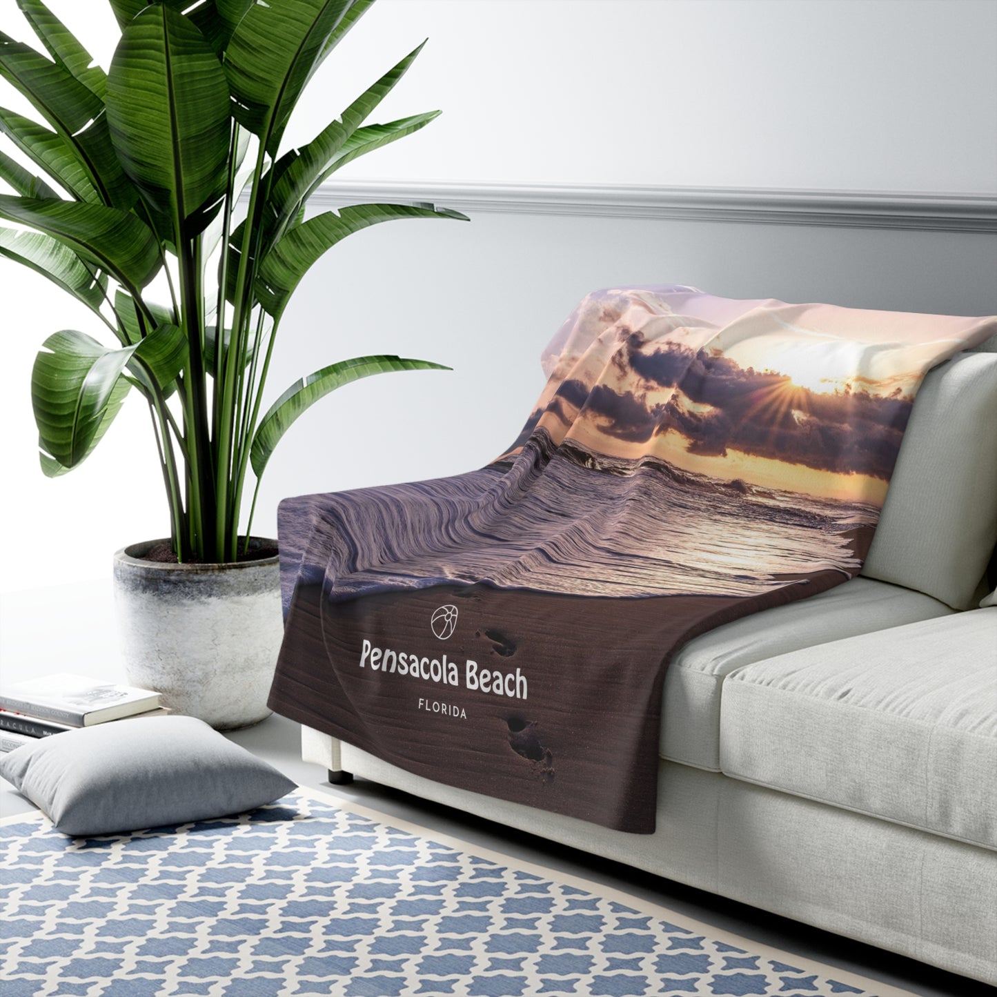 Gulf Islands National Seashore, Pensacola Beach Sherpa Fleece Blanket