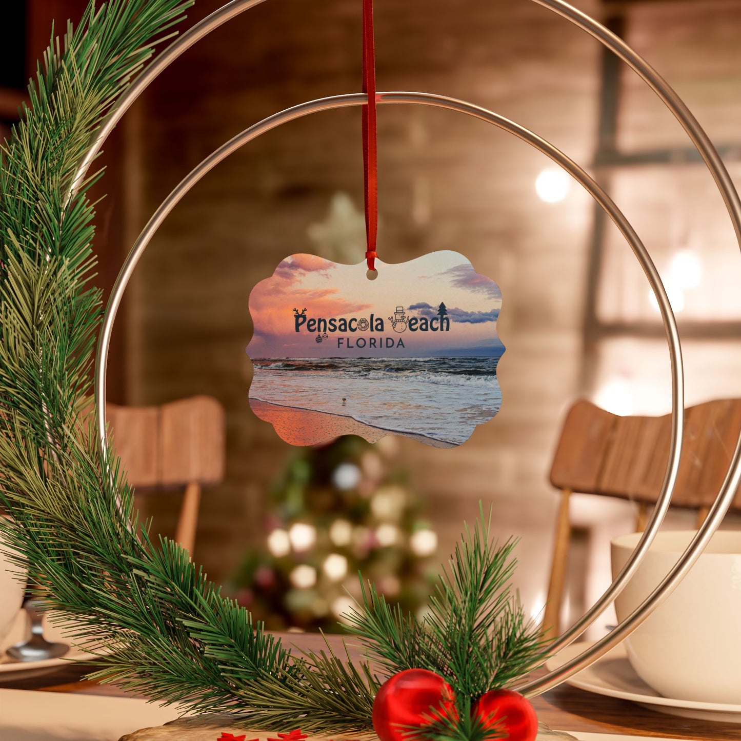 Pensacola Beach Aluminum Ornaments (1pc, 5pcs, 10pcs, 20pcs)