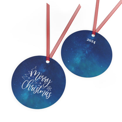 Starry Night Metal Christmas Ornaments