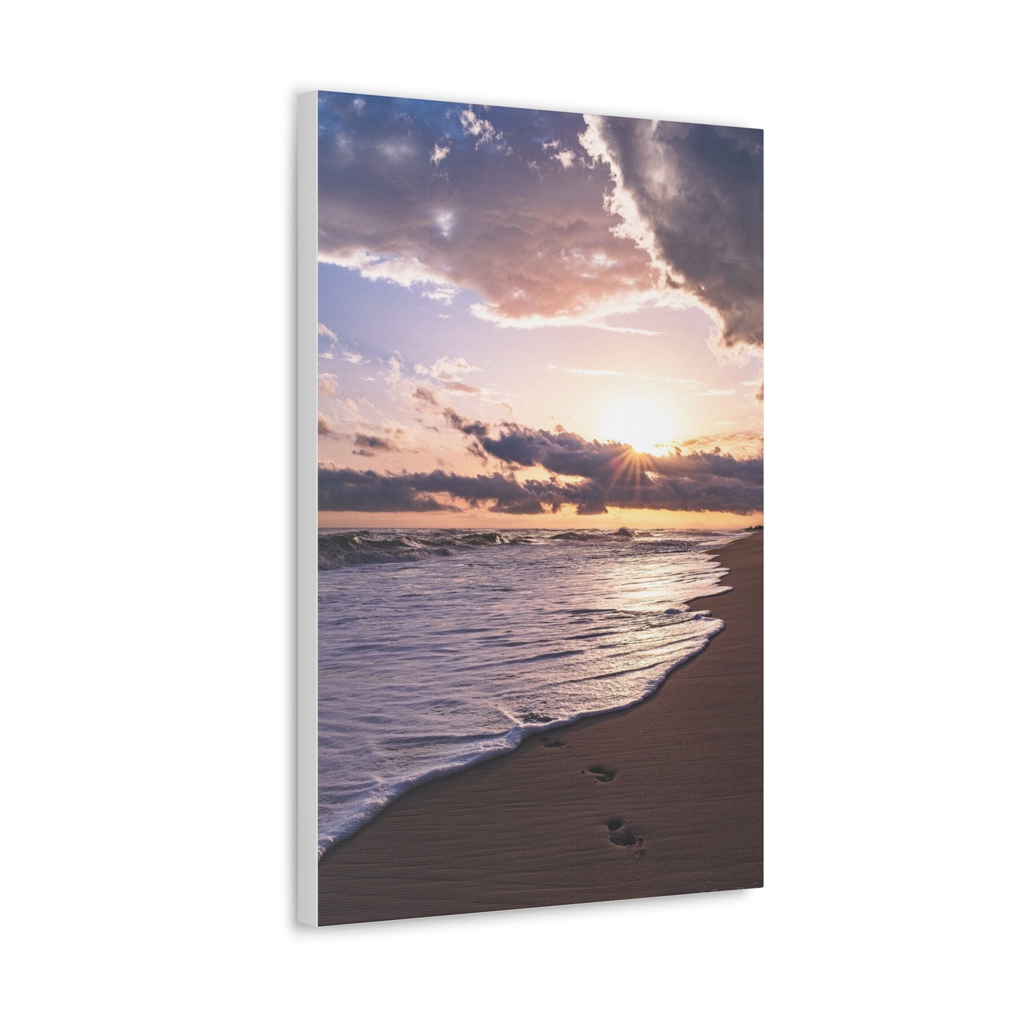 Sunset beach walk, Canvas Gallery Wraps