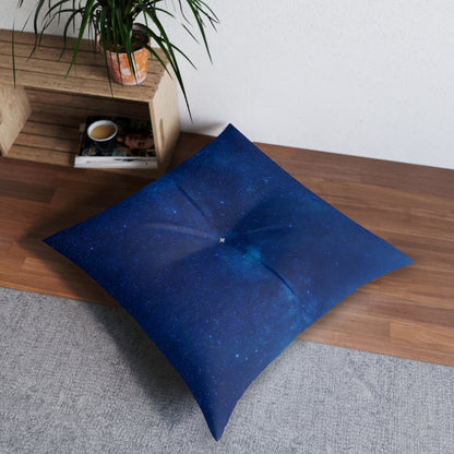 Galaxy Tufted Meditation Floor Pillow, Square