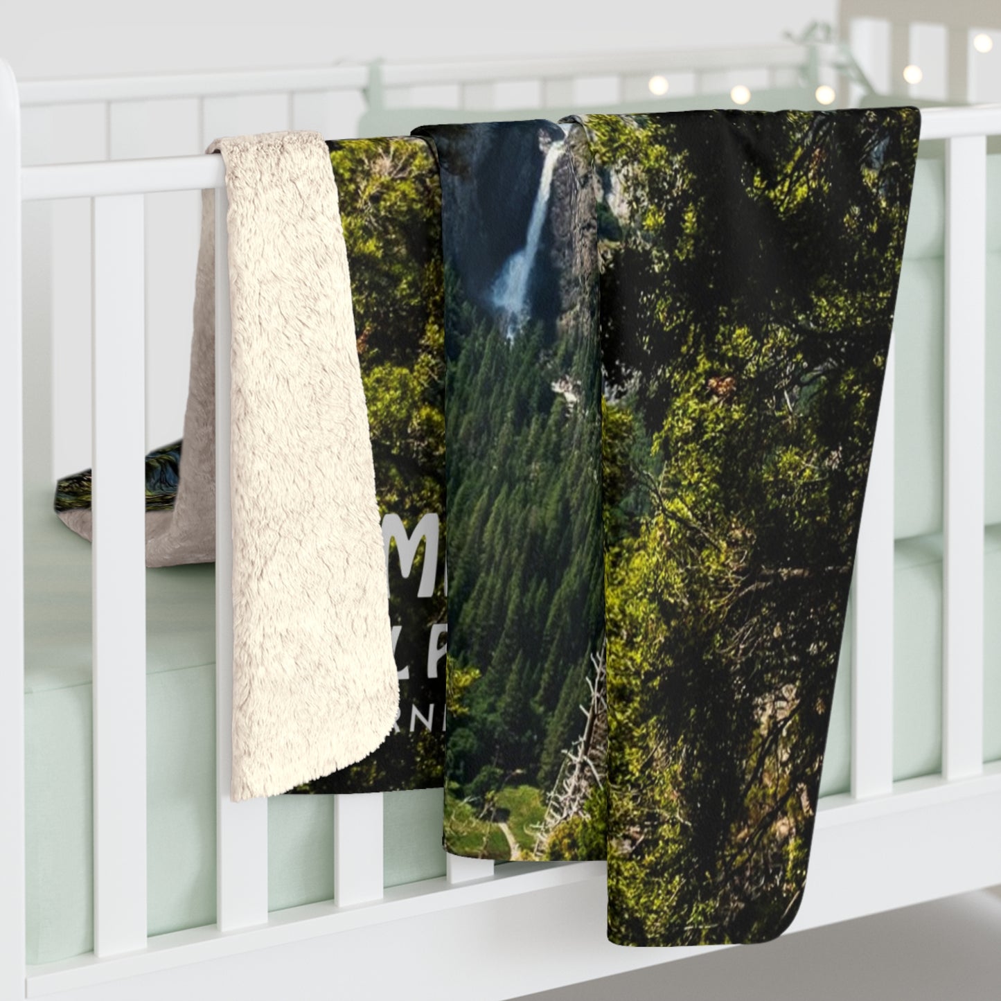 Yosemite National Park, Yosemite Falls Sherpa Fleece Blanket