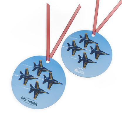 Blue Angels Pensacola, Christmas Metal Ornaments