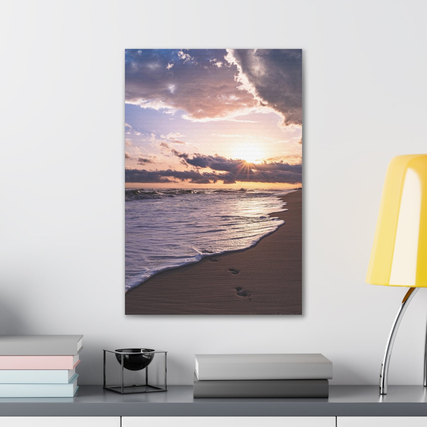 Sunset beach walk, Canvas Gallery Wraps