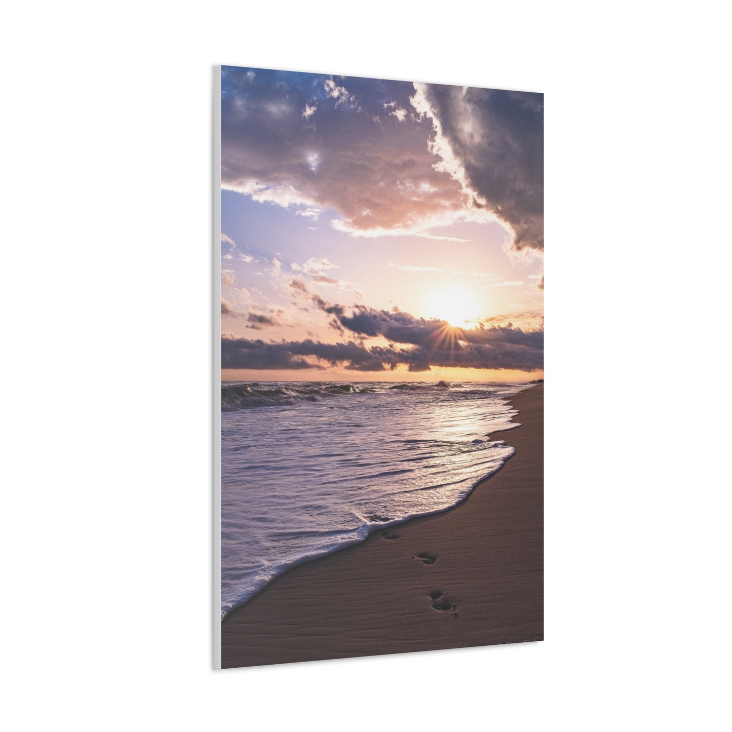 Sunset beach walk, Canvas Gallery Wraps