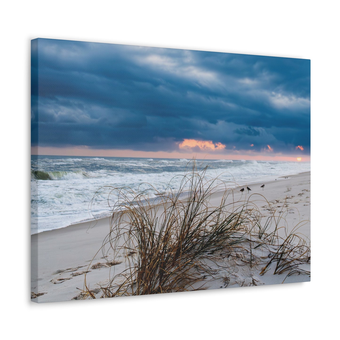 Sunset melting on horizon - Canvas Gallery Wraps