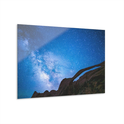 Milky Way over Landscape Arch, Arches National Park - 36" x 24" Acrylic Print (French Cleat Hanging)