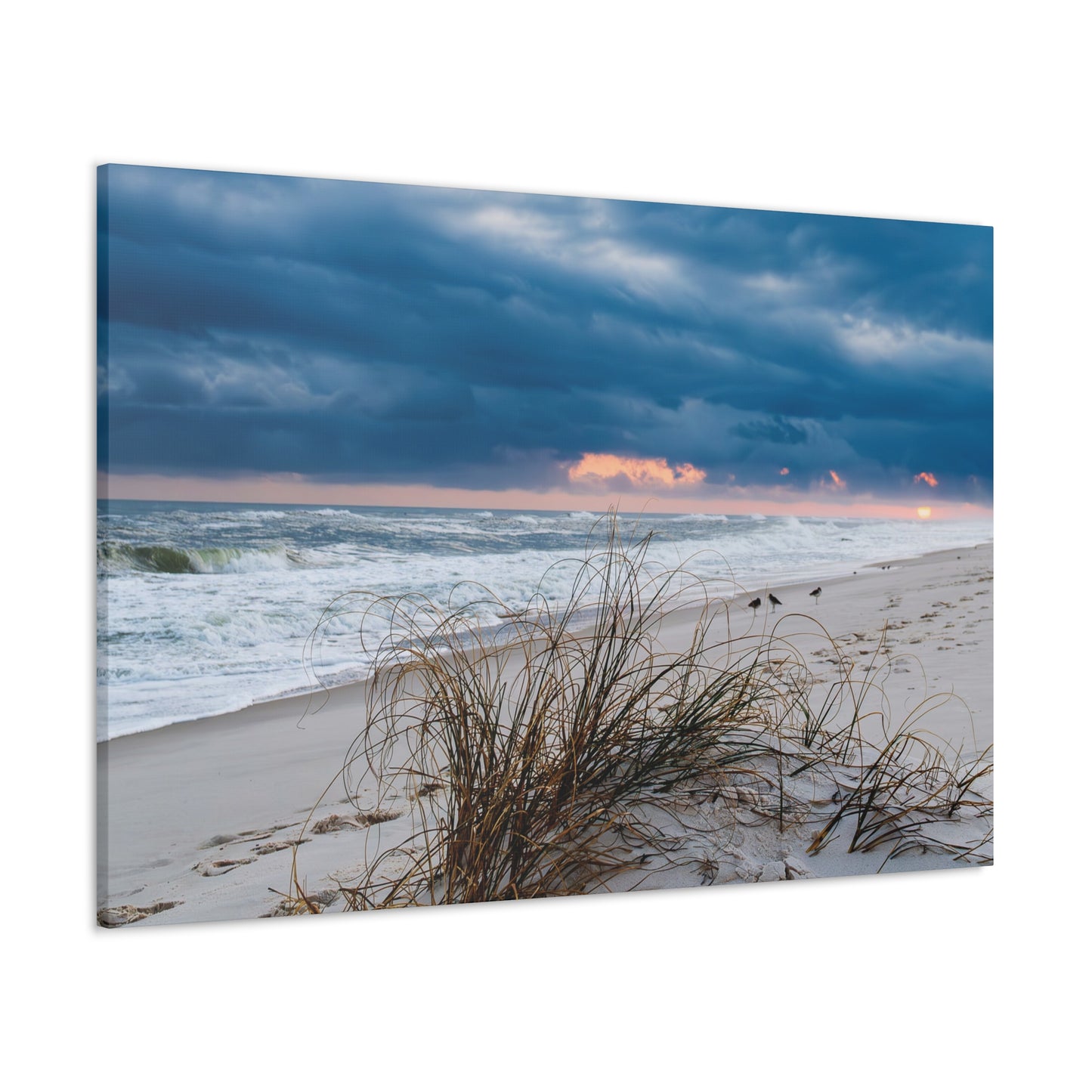 Sunset melting on horizon - Canvas Gallery Wraps