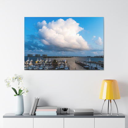 Poofy Cloud over the Alabama Pass - Canvas Gallery Wraps