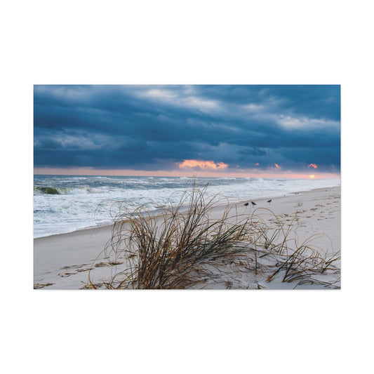 Sunset melting on horizon - Canvas Gallery Wraps