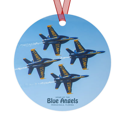 Blue Angels Pensacola, Christmas Metal Ornaments