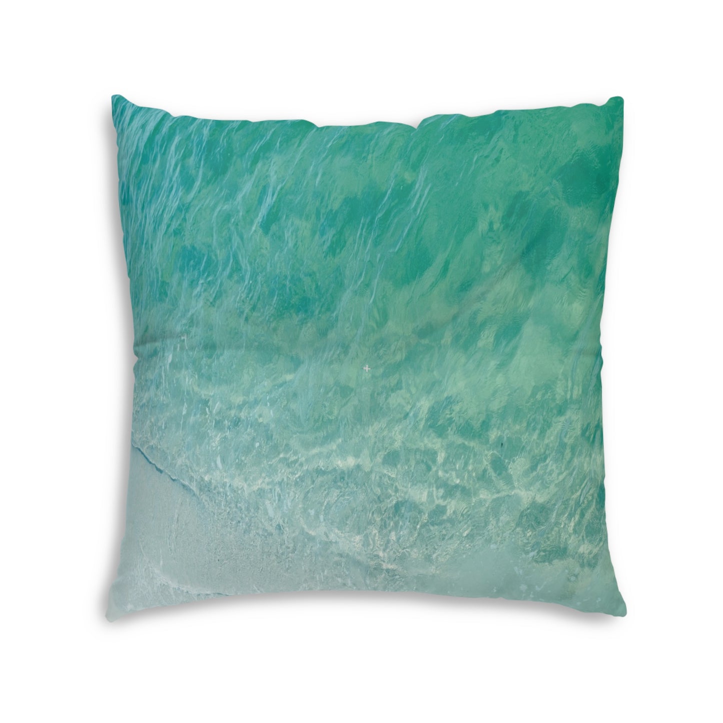 Beach Wave Tufted Meditation Floor Pillow, Square