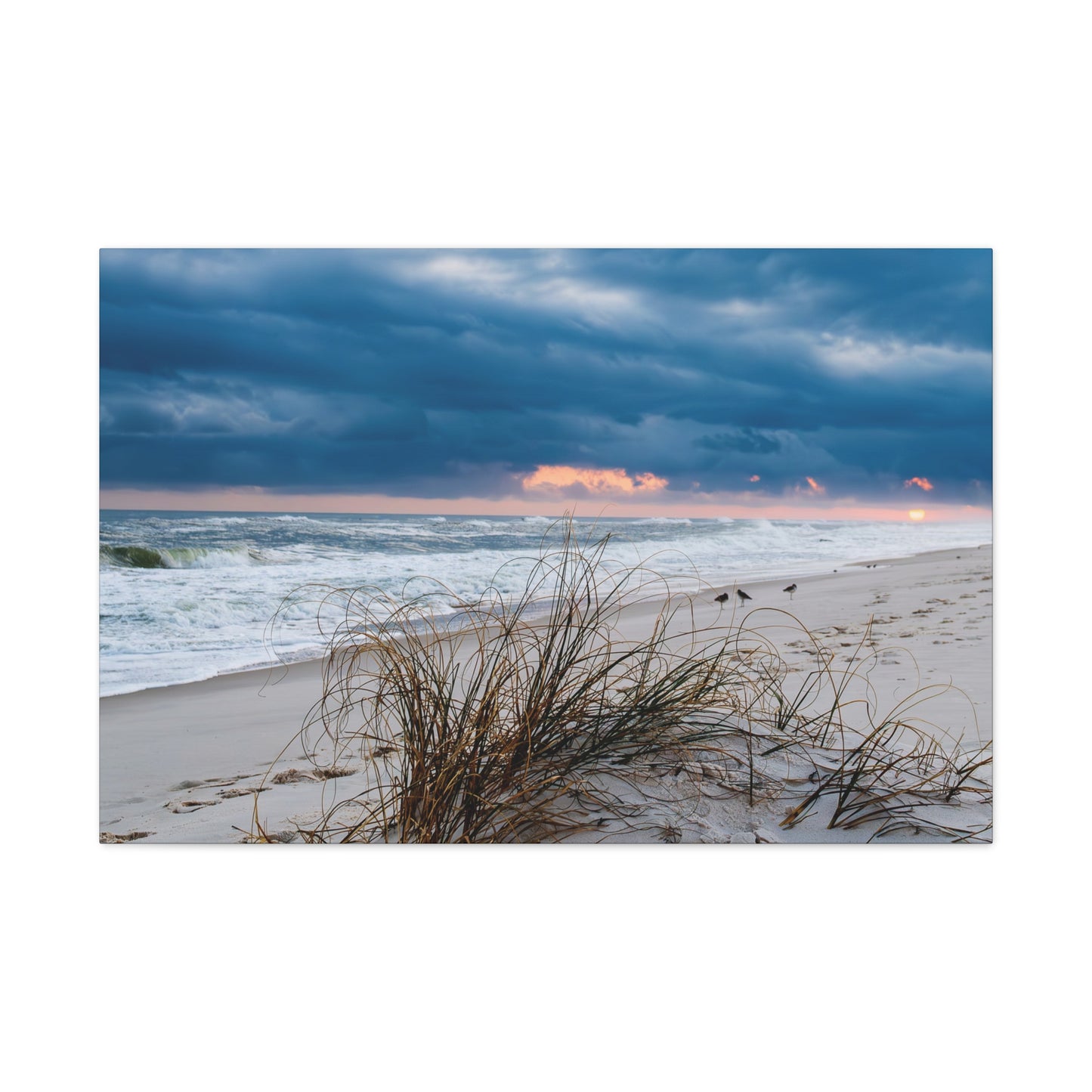 Sunset melting on horizon - Canvas Gallery Wraps