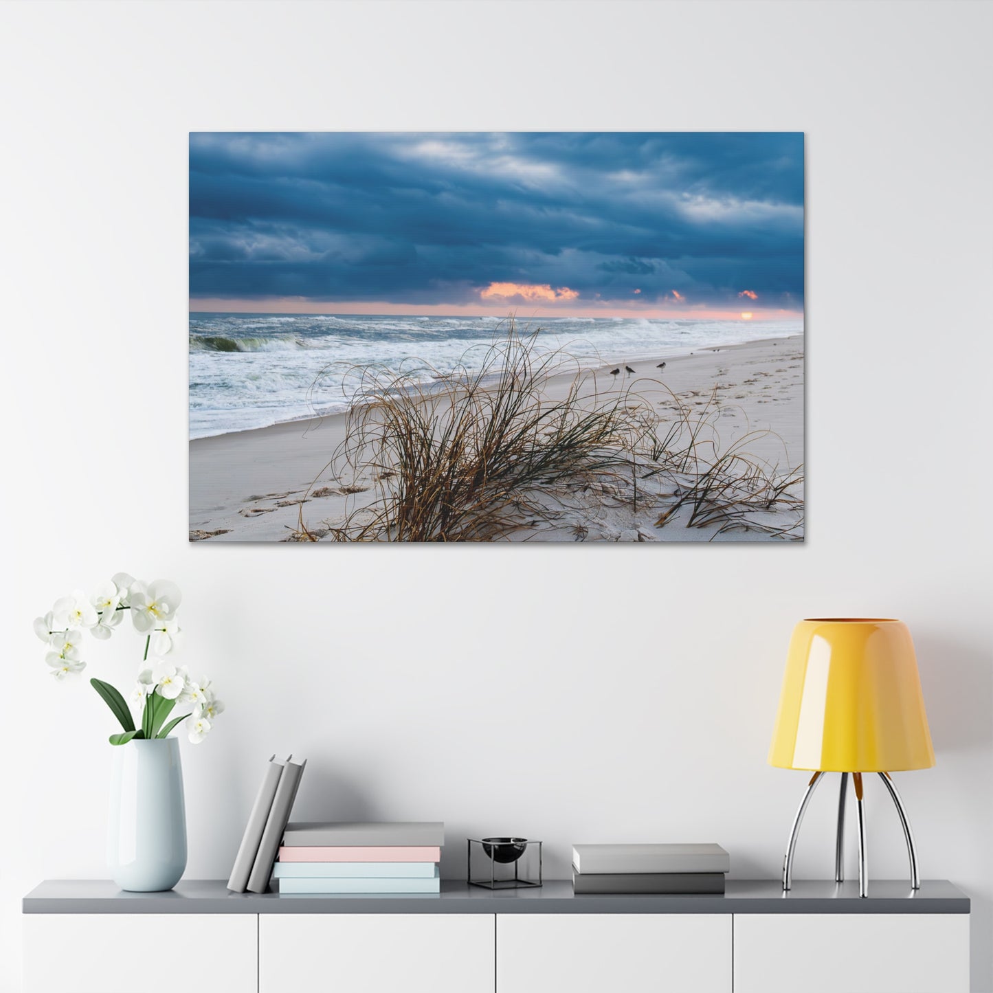 Sunset melting on horizon - Canvas Gallery Wraps