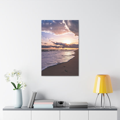 Sunset beach walk, Canvas Gallery Wraps