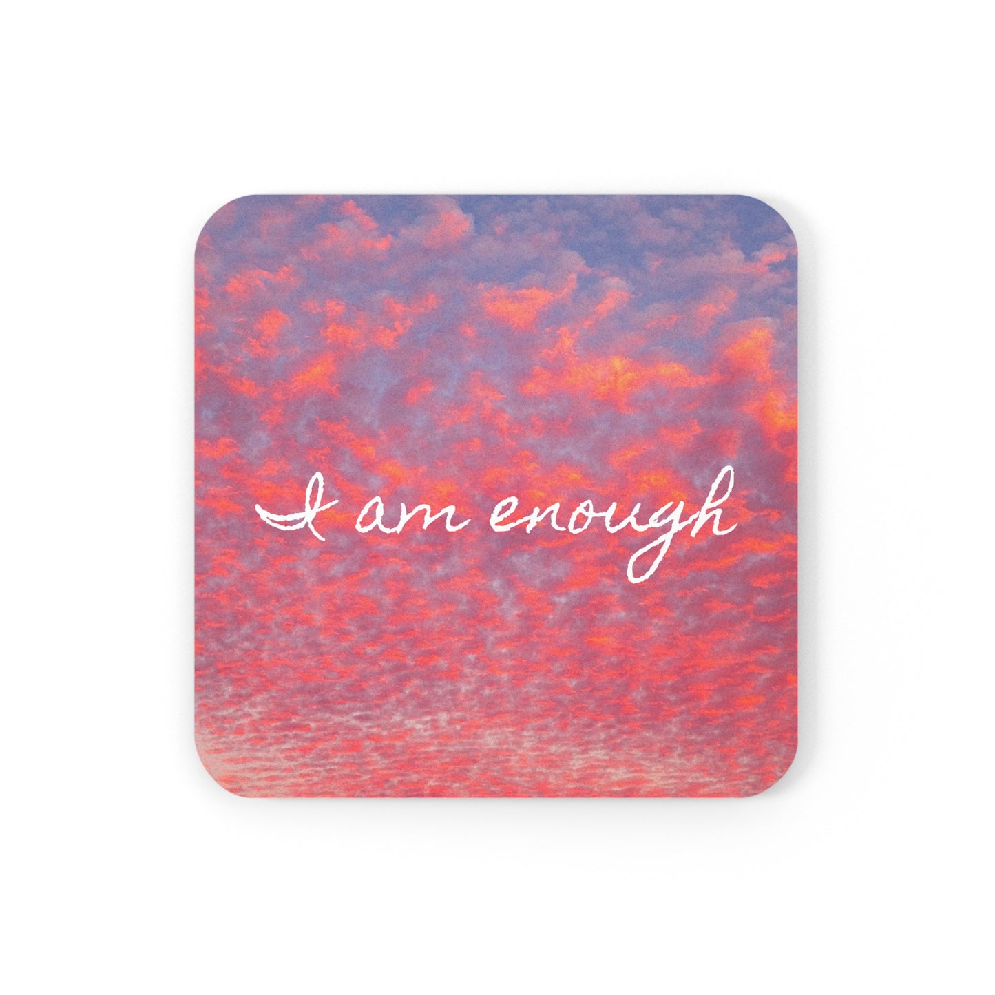 I am enough - Cork Back Coaster