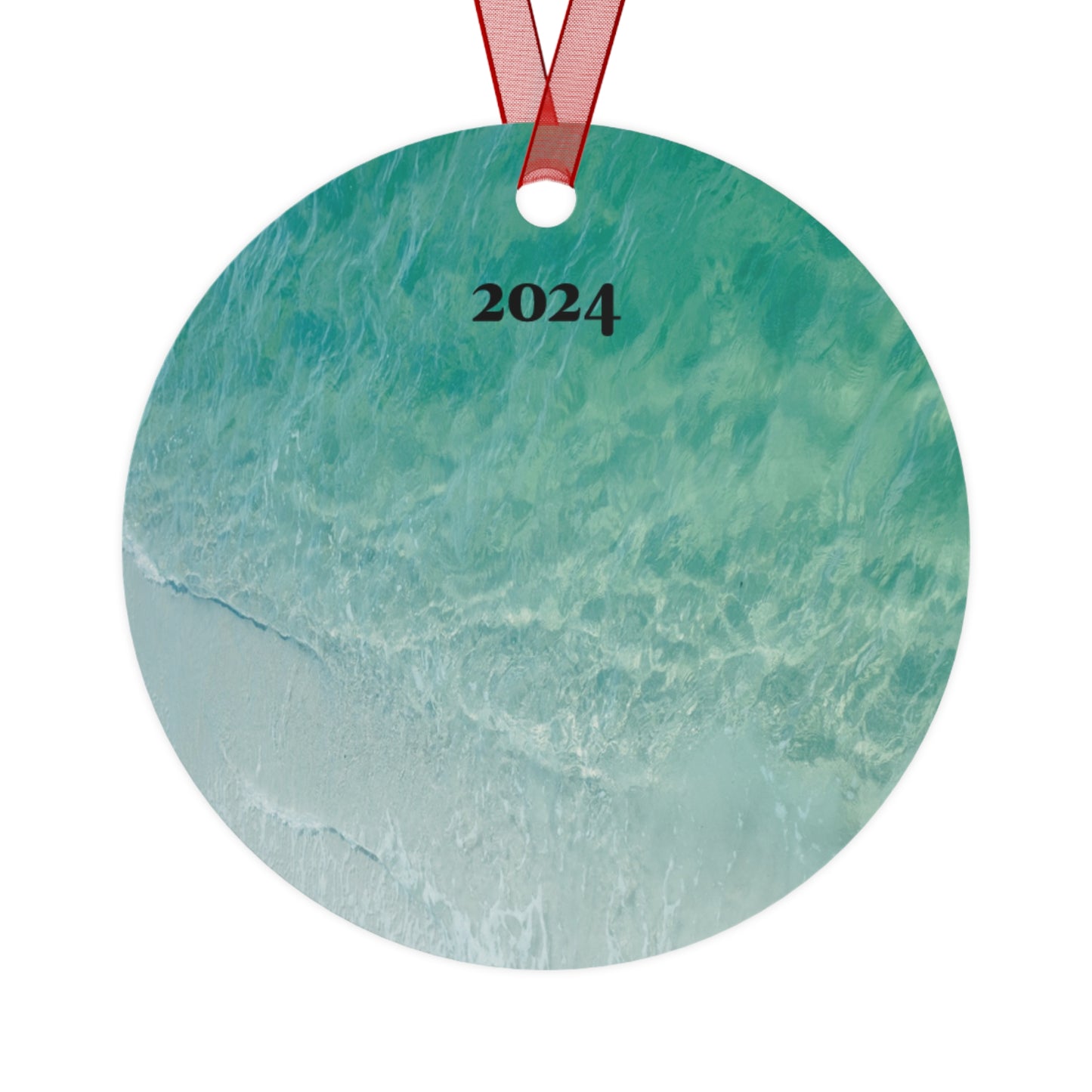 Beach Christmas Metal Ornaments