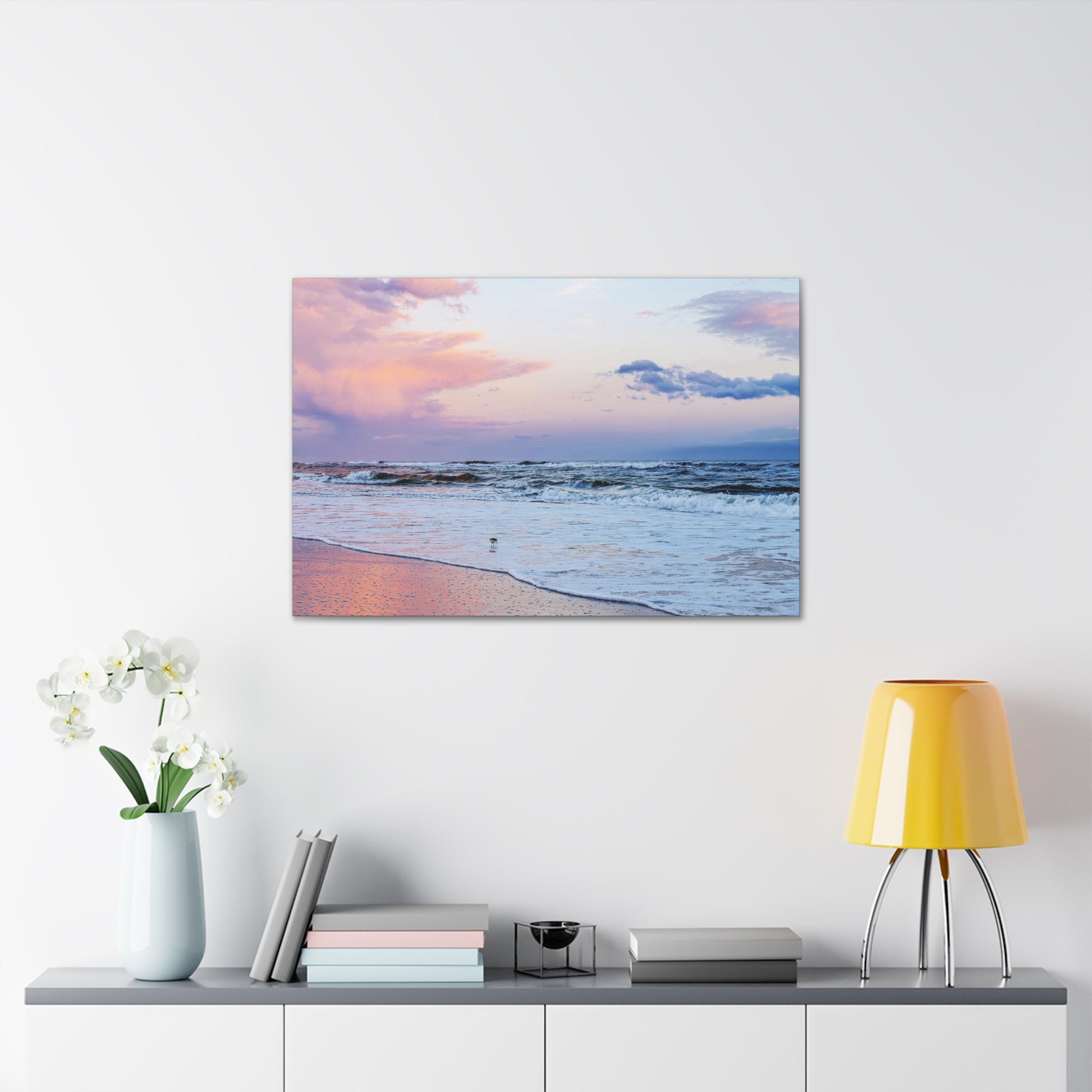 Sandpiper Sunset Acrylic Wall Mockup