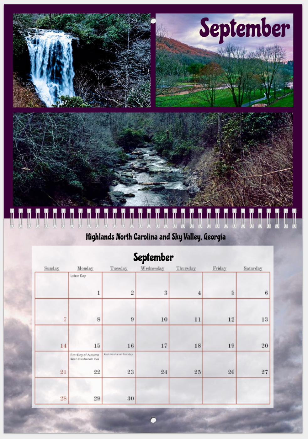 Nature's Beauty 2025 Wall Calendar